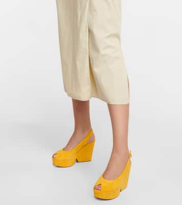 Dylan 110 suede platform sandals | Clergerie