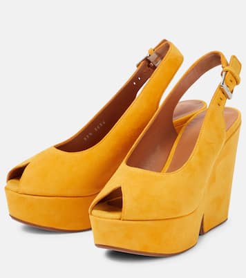 Dylan 110 suede platform sandals | Clergerie