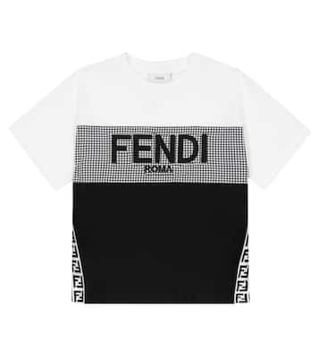 Logo cotton jersey T-shirt | Fendi Kids
