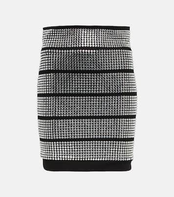 Verzierter Minirock aus Jersey | Alexandre Vauthier