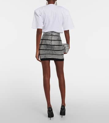 Verzierter Minirock aus Jersey | Alexandre Vauthier