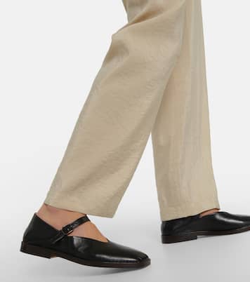 Leather Mary Jane ballet flats | Lemaire