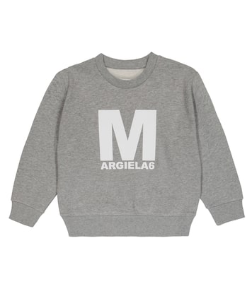 Logo cotton jersey sweatshirt | MM6 Maison Margiela Kids