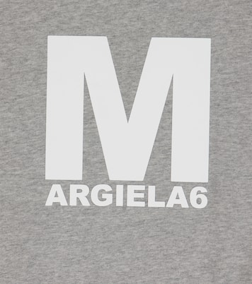 Logo cotton jersey sweatshirt | MM6 Maison Margiela Kids