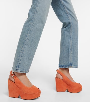 Dylan suede platform sandals | Clergerie