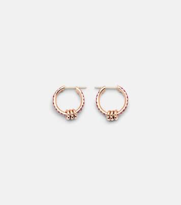 Boucles d'oreilles Ara en or rose 18 ct et saphirs | Spinelli Kilcollin
