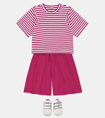 T-shirt e shorts in misto cotone | Il Gufo