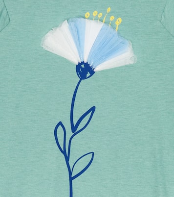 Bebé - vestido de jersey de algodón floral | Il Gufo