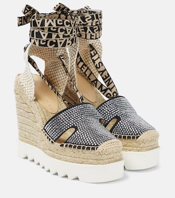 Espadrillas con zeppa con cristalli | Stella McCartney
