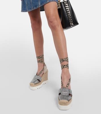 Espadrillas con zeppa con cristalli | Stella McCartney