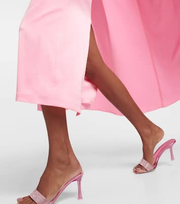 Vestido midi de crepé con capa | Alex Perry