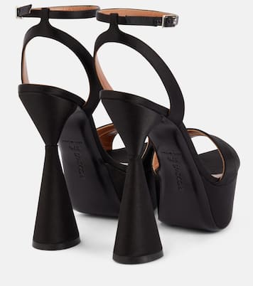 Skye satin platform sandals | D'Accori