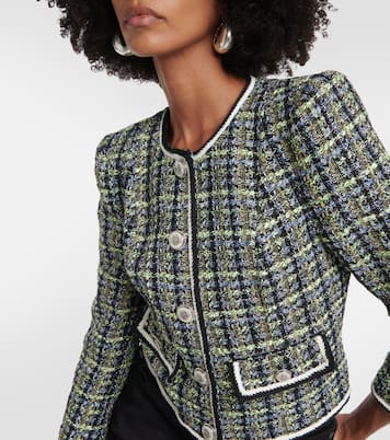 Chaqueta Ceres de tweed a cuadros | Veronica Beard