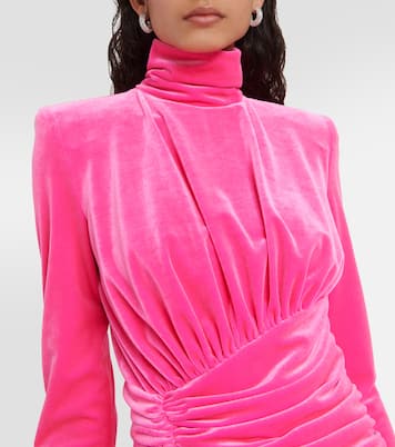 Miniabito in velluto con drappeggio | Alexandre Vauthier