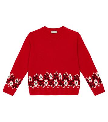 Pull intarsia en laine vierge | Il Gufo