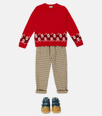 Pull intarsia en laine vierge | Il Gufo