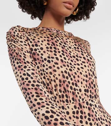 Vestido midi Cerise estampado | Rixo