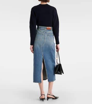 Gonna midi di jeans a vita alta | Altuzarra