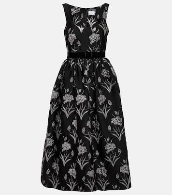 Vestido midi Astrea de satén floral | Erdem