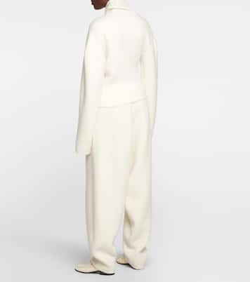Enoch asymmetric wool turtleneck sweater | The Row