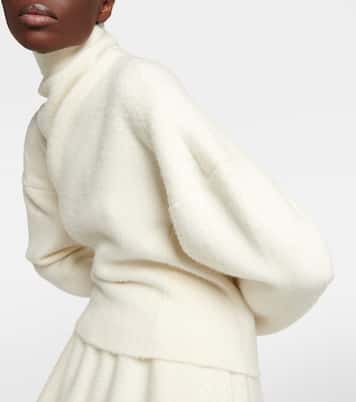 Enoch asymmetric wool turtleneck sweater | The Row