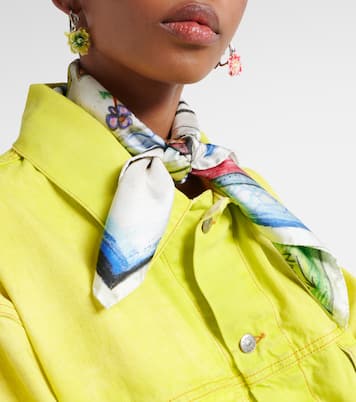 Pañuelo de seda estampado | Acne Studios