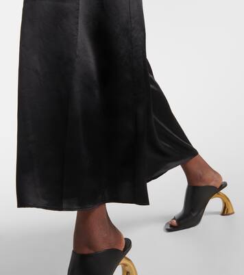 Lace-trimmed silk satin slip dress | CO