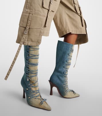 Botas altas Bitten de denim | Acne Studios