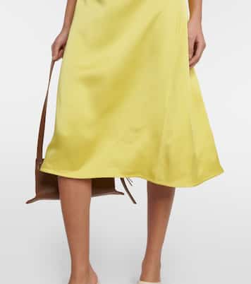 Vestido midi fruncido | Jil Sander