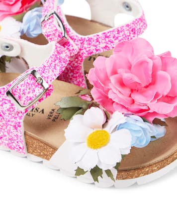 Sandali con glitter e applicazioni | Monnalisa