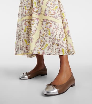 Bailarinas de piel con puntera | Tory Burch