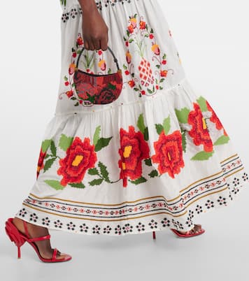 Maxikleid Carmina Floral aus einem Baumwollgemisch | Farm Rio