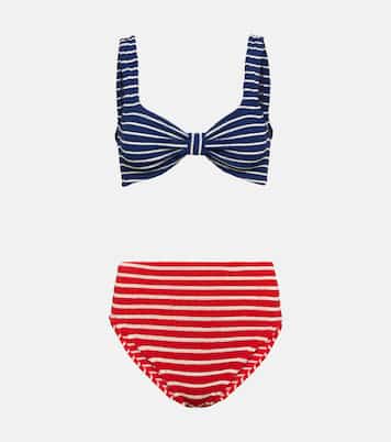 Judy striped bikini | Hunza G