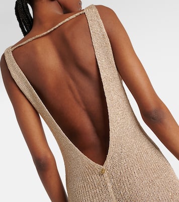 Robe longue Sunny en lamé | Bananhot