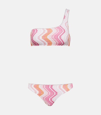 Printed one-shoulder bikini | Missoni