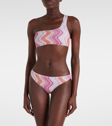 Printed one-shoulder bikini | Missoni