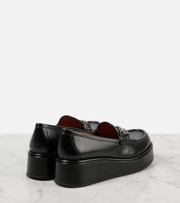 Plateau-Loafers Horsebit aus Leder | Gucci
