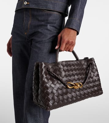 East-West Andiamo leather tote bag | Bottega Veneta