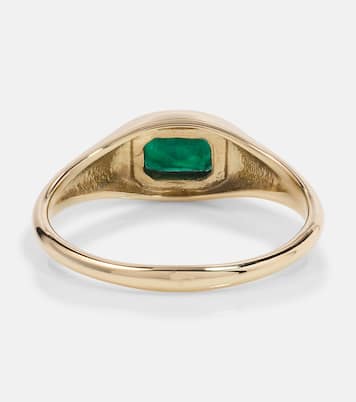 Anello Green With Envy in oro 14kt con smeraldi | Stone and Strand