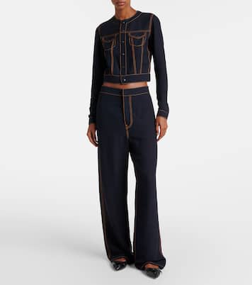 Leather ballet flats | Alaïa