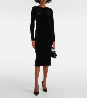 Robe midi en velours | Dolce&Gabbana