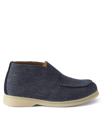 Ankle Boots Open Walk aus Denim | Loro Piana Kids