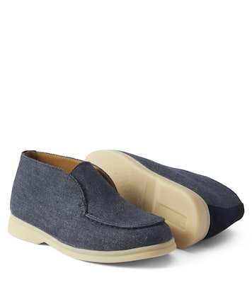 Ankle Boots Open Walk aus Denim | Loro Piana Kids