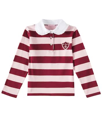 Polo Rosalie in jersey di cotone a righe | La Coqueta