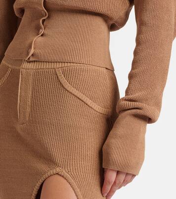 Cardigan Faye di misto cotone a coste | Aya Muse