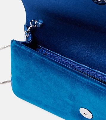 Clutch Maygot in velluto con raso | Manolo Blahnik