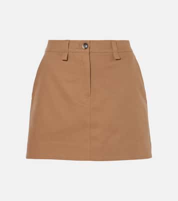 Minifalda Silas White Label de gabardina | Proenza Schouler