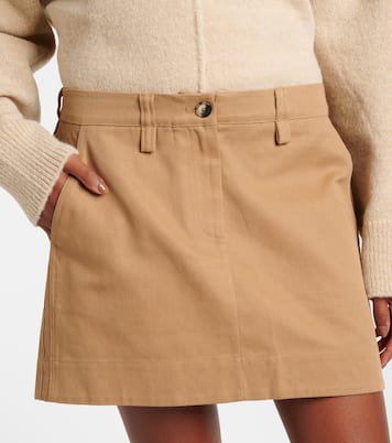 Minifalda Silas White Label de gabardina | Proenza Schouler