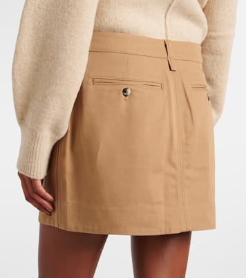 Minifalda Silas White Label de gabardina | Proenza Schouler