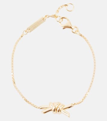Bracciale Knot in argento sterling bagnato in oro | Bottega Veneta